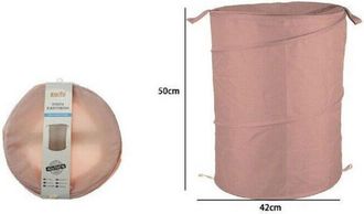 Trade Shop Trade Shop - Cesto Contenitore Porta Biancheria Bucato Giochi Pieghevole 42 X 50cm Rosa 79851