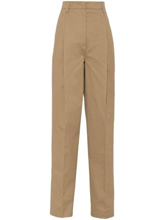 Prada cotton trousers - Neutrals