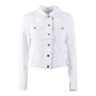 Dondup Denim Jackets, female, White, Size: S Giubbino