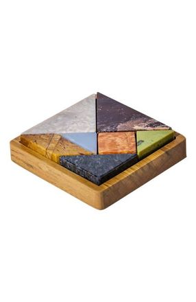 D.A.R. Proyectos Tangram 3D Gemstone Puzzle in Multi at Nordstrom
