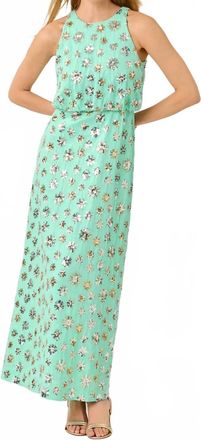 Lilly Pulitzer Teonna Beaded Maxi Dress In Mint Condition