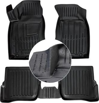OEM Alfombrillas Y Limpiaparabrisas De Goma Para Vw Passat B5 1996-2005 (canales Ud)