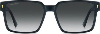 Dsquared2 D2 0202/G/S Zonnebrillen - unisex - Zonnebrillen - Blauw - 58 MM - Accessoires