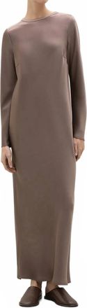A.Emery Lowe Maxi Column Dress In Mushroom