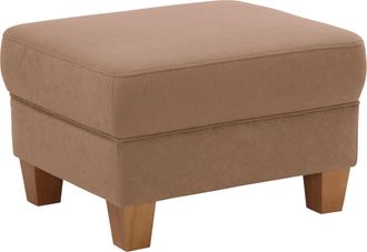 HOME AFFAIRE Hocker »Texel« mit Federkern und Kontrastnaht, Füsse Buche eichefarben