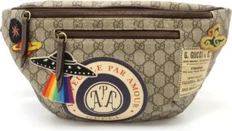 Gucci Pre-owned Belt Bags, female, Beige, Size: ONE SIZE Pre-owned GG Supreme Belt Bag 529711