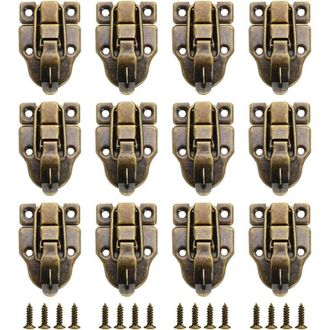 OEM 12 Pezzi Di Chiusure In Stile Vintage Per Scatole Regalo, Ideali Per Mini Valigie, Con Fermagli, Serrature E Chiusure Color Bronzo Per Le Tue Vecchie 