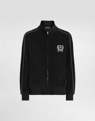 Dolce & Gabbana Cotton Terry Sweatshirt - Man Sweatshirts Black 44