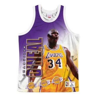 Mitchell & Ness x NBA Los Angeles Lakers Behind The Back Jersey Shaquille ONeal 34 MSTKMI19002-LALWHITSON