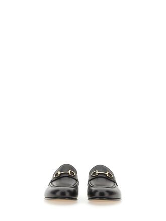 Ferragamo Gancini Moccasin Mule Loafer - Black