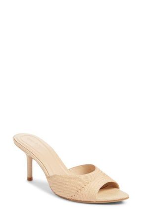 Open Edit Micah Heeled Sandal in Natural at Nordstrom, Size 8.5