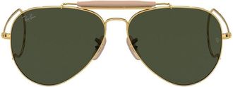 Ray-Ban Outdoorsman I aviator sunglasses - unisex - Metal - One Size - Gold