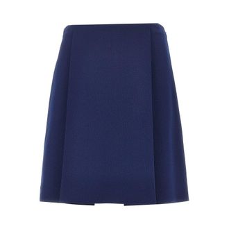 Miu Miu Tec jersey skirt with pleats Woman 40