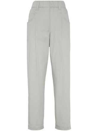 Brunello Cucinelli Straight katoenen broek - Grijs
