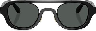 Giorgio Armani round-frame sunglasses - men - Acetate - 48 - Black