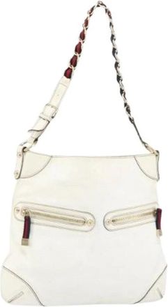 Gucci Pre-owned Shoulder Bags, female, White, Size: ONE SIZE Pre-owned Vintage Shoulder Bag