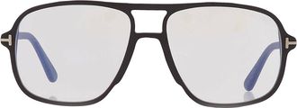 Tom Ford Blue Light Block Navigator Mens Eyeglasses FT5737-B 002 56