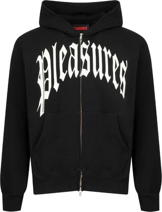 Pleasures zip twitch hoodie - men - Wool - L - Black