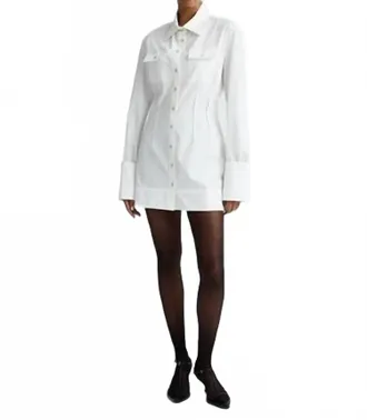 Anna Quan Hillary Mini Dress In Swan