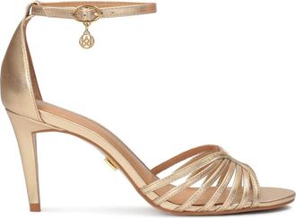 Kazar Gouden sandalen met volledige hak - Dames - Sandalen met hakken - Geel - 39 EU - Leer - Schoenen