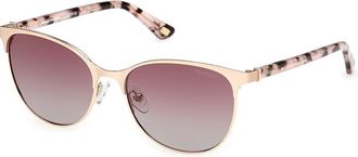 Skechers SE00167 Polarized 32H Womens Sunglasses Gold Size 53