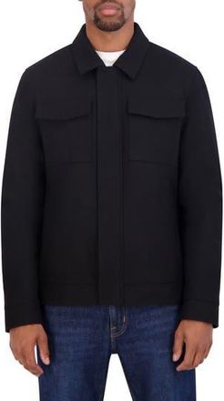 Nautica Water Resistant Wool Blend Coat in Black at Nordstrom Rack, Size Xx-Large