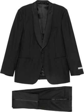 Canali Hombre, Trajes, Negro, Talla: 6XL