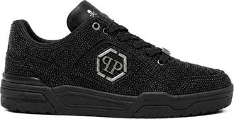 Philipp Plein Lo-Top Sneakers Predator - unisex - Sneakers - Zwart - 42 EU - Leer - Schoenen