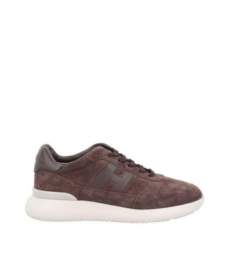 Hogan Brown Logo Sneakers