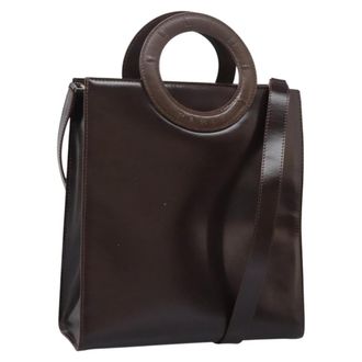 Celine Handbag Leather Brown Leather Handbag (Pre-Owned)