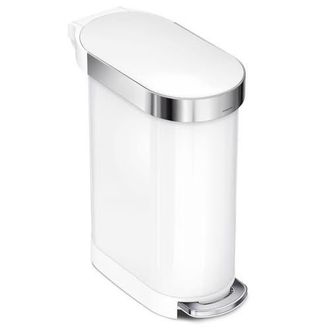 Simplehuman 45L slim step can in White at Nordstrom