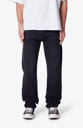 mnml Straight Leg Jeans in Stone Wash Black at Nordstrom, Size 32