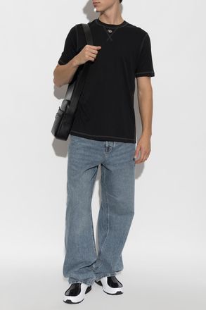 Diesel T-shirt T-MADJUST-TR, Mens, Black