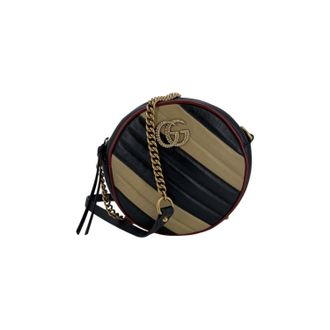 Gucci Gucci leren crossbodytas GG Marmont rond