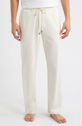 Daniel Buchler Stretch Cotton & Modal Blend Drawstring Pajama Pants in Oatmeal at Nordstrom, Size Xx-Large