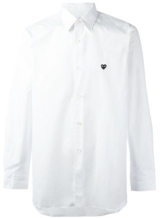 Comme Des Gar&ccedil;ons mini heart shirt - Wit