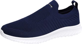 Generic Mens Slip On Breathable Mesh Shoes, Mens Slip On Trainers Wide Fit Mens Walking Sneakers Running Shoes Summer Soft Sole Casual Shoes Lightweight Mesh 