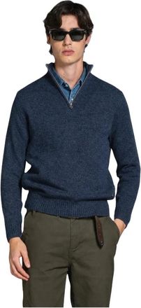 IMPURE Maglione Adam con mezza zip - - Sweatshirts & Hoodies - Uomo - Blu - M