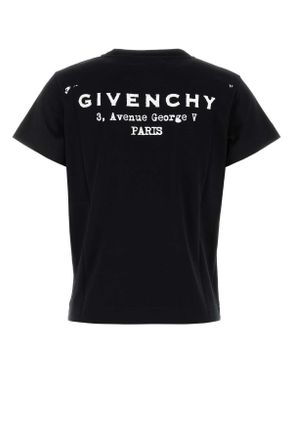 Givenchy Womens Black Cotton T-Shirt Exterior