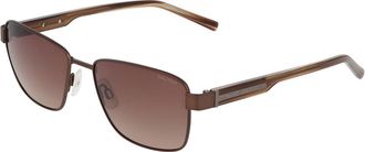 Nautica N5156S 210 Mens Sunglasses Brown Size 55