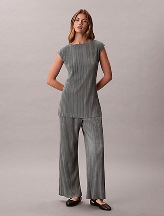 Calvin Klein Plisse Pull-On Lounge Trousers