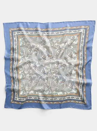 Lauren Ralph Lauren Womens Large sheer pure silk antique paisley scarf