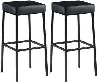 Clp Clp - Set De 2 Taburetes Montreal Altura 85 Cm Negro Negro