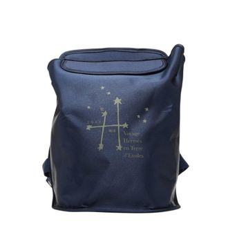 Herm&egrave;s Sherpa Navy Nylon Backpack (Pre-Owned)