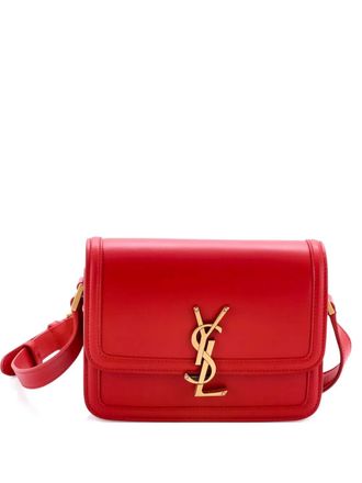 Saint Laurent Solferino Bag Leather Small crossbody bag - Rood