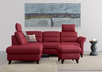 Sit&more Ecksofa »Mellum L-Form« Federkern, wahlweise mit Bettfunktion, Stauraum und Armteilfunktion