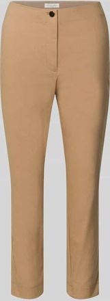 Christian Berg Slim Fit Stoffhose in verk&uuml;rzter Passform in Camel, Gr&ouml;&szlig;e 32