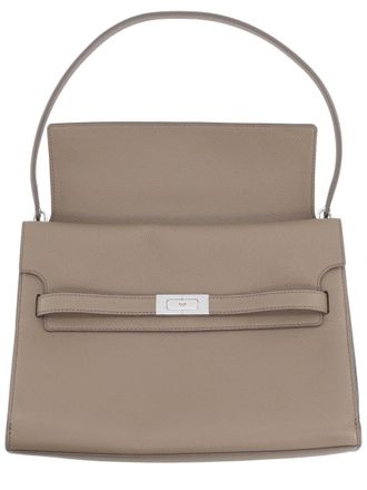 Tory Burch Womens Lee Radziwill Large Bag Beige Leather Shoulder