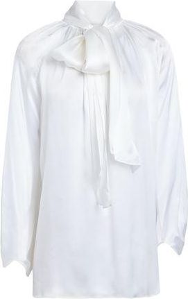 Karl Lagerfeld SILK-BLEND BOW SHIRT