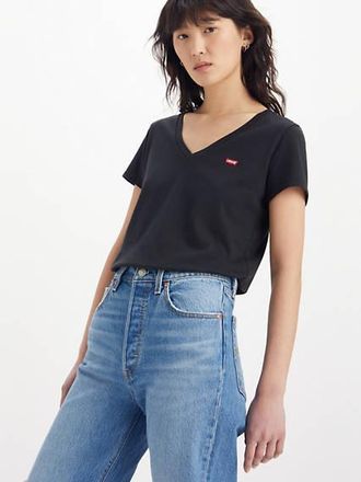 Levi's 2 Pack V Neck Tee - Womens - XS - Black